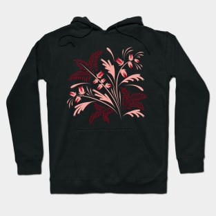 Folk floral print . Abstract flowers art , poster. Hoodie